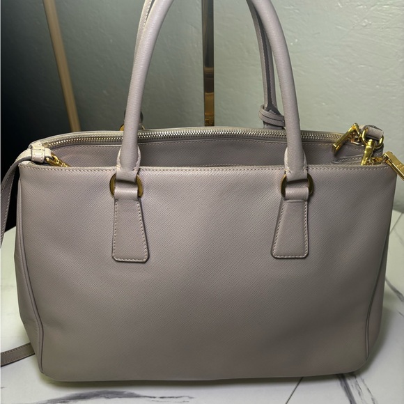 Prada Saffiano Leather Galleria Tote With Strap - Picture 3 of 7